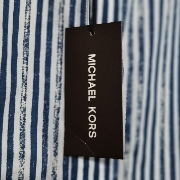 New Michael Kors / Men's Striped Shirt / Size L - Picture 2 of 5
